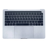 Apple MacBook Pro 13" A1706 (Late 2016 - Mid 2017) - Superior Ramă Tastatură + Tastatură (US) + Microfon + Trackpad + Boxe (Silver)