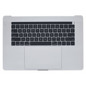 Apple MacBook Pro 15" A1707 (Late 2016 - Mid 2017) - Superior Ramă Tastatură + Tastatură (US) + Microfon + Trackpad + Boxe (Silver)
