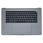 Apple MacBook Pro 15" A1707 (Late 2016 - Mid 2017) - Superior Ramă Tastatură + Tastatură (US) + Microfon + Trackpad + Boxe (Space Gray)