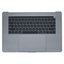 Apple MacBook Pro 15" A1707 (Late 2016 - Mid 2017) - Superior Ramă Tastatură + Tastatură (US) + Microfon + Trackpad + Boxe (Space Gray)