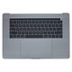 Apple MacBook Pro 15" A1707 (Late 2016 - Mid 2017) - Superior Ramă Tastatură + Tastatură (US) + Microfon + Trackpad + Boxe (Space Gray)