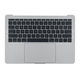 Apple MacBook Pro 13" A1708 (Late 2016 - Mid 2017) - Superior Ramă Tastatură + Baterie + Tastatură (US) + Microfon + Trackpad + Boxe (Silver)