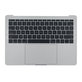 Apple MacBook Pro 13" A1708 (Late 2016 - Mid 2017) - Superior Ramă Tastatură + Tastatură (US) + Microfon + Trackpad + Boxe (Silver)