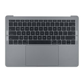 Apple MacBook Pro 13" A1708 (Late 2016 - Mid 2017) - Superior Ramă Tastatură + Tastatură (US) + Microfon + Trackpad + Boxe (Space Gray)