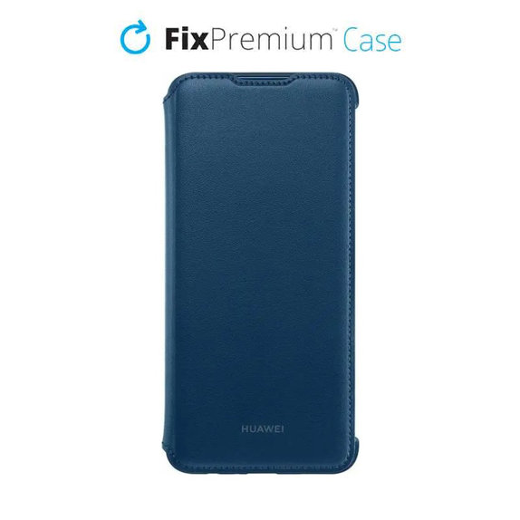 Huawei - Caz Wallet Cover pentru Huawei P Smart 2019, albastru