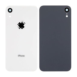 Apple iPhone XR - Sticlă Carcasă Spate + Sticlă Camere (White)