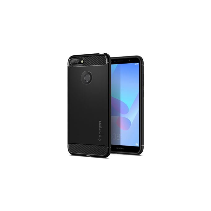 Spigen - Husă Rugged Armor pentru Huawei Y6 2018, neagră