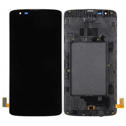 LG K8 K350N - Ecran LCD + Sticlă Tactilă + Ramă (Black) TFT