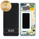 Samsung Galaxy S10 Plus G975F - Ecran LCD + Sticlă Tactilă + Ramă (Prism Green) - GH82-18849E, GH82-18834E, GH82-18857E Genuine Service Pack