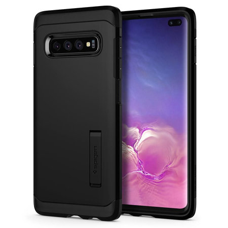 Spigen - Husă Tough Armor pentru Samsung Galaxy S10 +, neagră