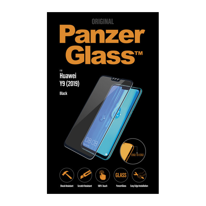 PanzerGlass - Geam Securizat pentru Huawei Y9 2019, black