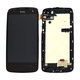 HTC Desire 500 - Ecran LCD + Sticlă Tactilă + Ramă (Negru) - 80H01613-00