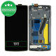 OnePlus One - Ecran LCD + Sticlă Tactilă + Ramă (Black) TFT