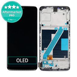 OnePlus 5T - Ecran LCD + Sticlă Tactilă + Ramă (Black) OLED