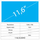 11.6 LCD Slim Lucios 30 pin HD