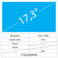 17.3 LCD Slim Lucios 30 pin FHD