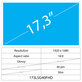 17.3 LCD Slim Lucios 40 pin FHD