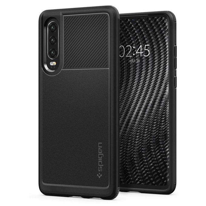 Spigen - Husă Rugged pentru Huawei P30, neagră