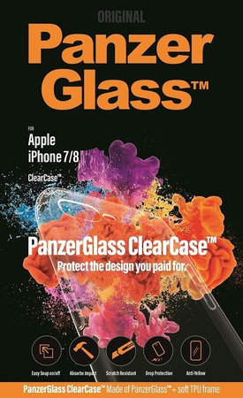 PanzerGlass - Caz ClearCase pentru iPhone 7, 8, SE 2020 ?i SE 2022, transparent