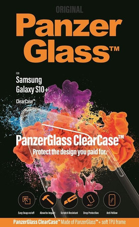 PanzerGlass - Caz ClearCase pentru Samsung Galaxy S10+, transparent
