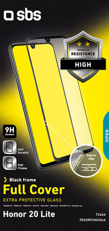 SBS - Geam Securizat Full Cover pentru Honor 20 Lite, negru