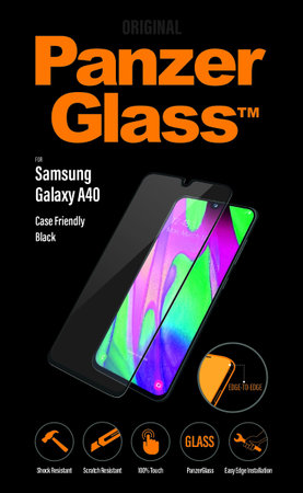 PanzerGlass - Geam Securizat Case Friendly pentru Samsung Galaxy A40, black