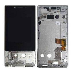 Blackberry Key2 - Ecran LCD + Sticlă Tactilă + Ramă (Silver) TFT