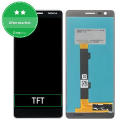 Nokia 3.1 - Ecran LCD + Sticlă Tactilă (Black) TFT