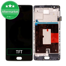 OnePlus 3T - Ecran LCD + Sticlă Tactilă + Ramă (Black) TFT