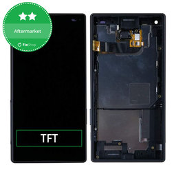 Sony Xperia Z5 Compact E5803 - Ecran LCD + Sticlă Tactilă + Ramă (Black) TFT