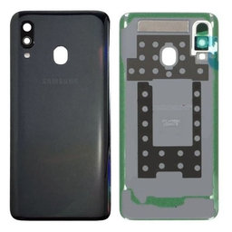 Samsung Galaxy A40 A405F - Carcasă Baterie (Negru) - GH82-19406A Genuine Service Pack