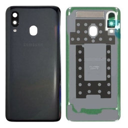 Samsung Galaxy A40 A405F - Carcasă Baterie (Black) - GH82-19406A Genuine Service Pack