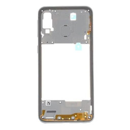 Samsung Galaxy A40 A405F - Ramă Mijlocie (White) - GH97-22974B Genuine Service Pack