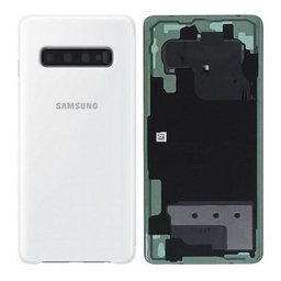 Samsung Galaxy S10 Plus G975F - Carcasă Baterie (Ceramic White) - GH82-18867B Genuine Service Pack