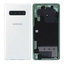 Samsung Galaxy S10 Plus G975F - Carcasă Baterie (Ceramic White) - GH82-18867B Genuine Service Pack