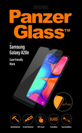 PanzerGlass - Geam Securizat Case Friendly pentru Samsung Galaxy A10e & A20e, negru