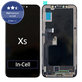 Ecran In-Cell pentru iPhone XS, Sticlă tactilă cu ramă, FixPremium