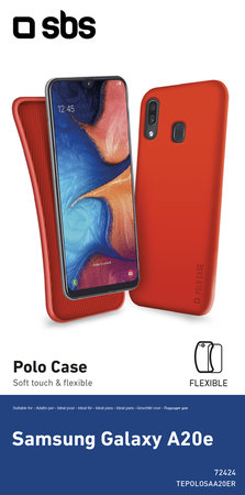 SBS - Caz Polo pentru Samsung Galaxy A20e, ro?u