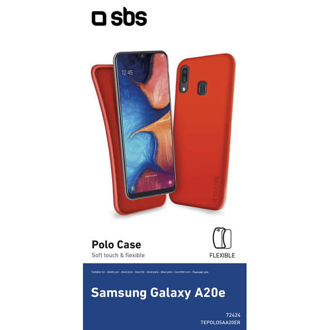 SBS - Caz Polo pentru Samsung Galaxy A20e, ro?u