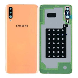 Samsung Galaxy A70 A705F - Carcasă Baterie (Coral) - GH82-19796D, GH82-19467D Genuine Service Pack