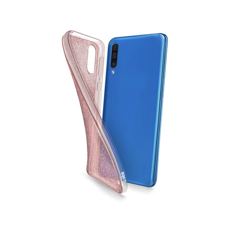 SBS - Caz Glitter pentru Samsung Galaxy A50, roz