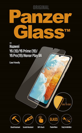 PanzerGlass - Geam Securizat Case Friendly pentru Huawei Y6, Y6 Pro, Y6 Prime 2019, Honor Play 8A, transparent