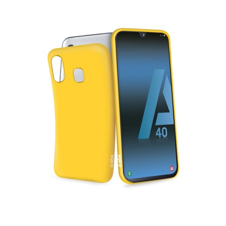 SBS - Caz Rubber pentru Samsung Galaxy A40, galben