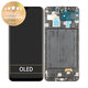 Samsung Galaxy A30 A305F - Ecran LCD + Sticlă Tactilă + Ramă (Black) - GH82-19725A, GH82-19202A Genuine Service Pack