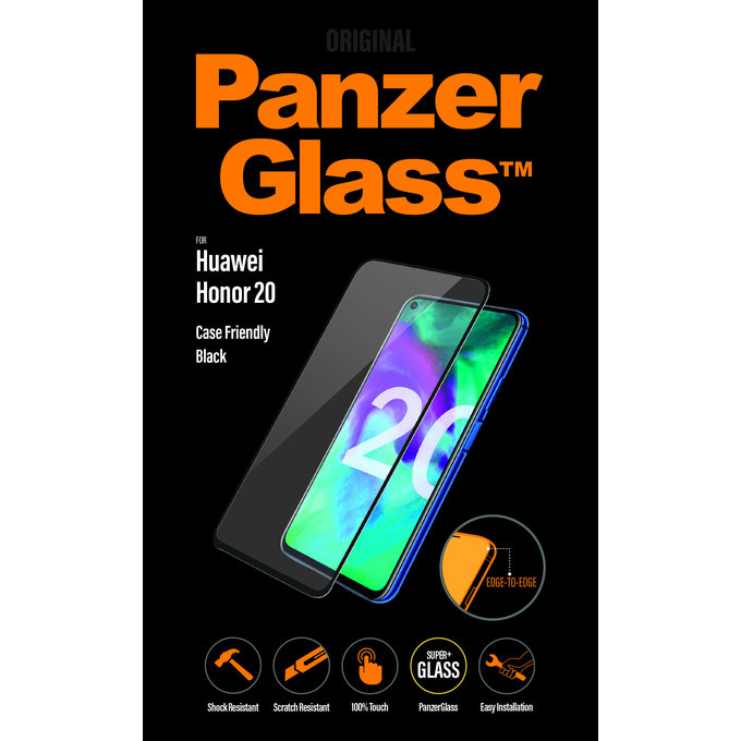PanzerGlass - Geam Securizat Case Friendly pentru Honor 20, black