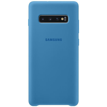 Samsung - Husă din silicon pentru Samsung Galaxy S10 +, albastră