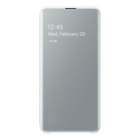 Samsung - Husă book, Clear View pentru Samsung Galaxy S10e, albă