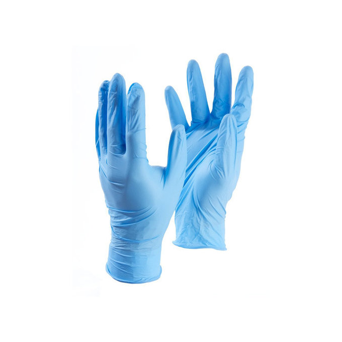 Mănu?i ESD din cauciuc nitrilic (1 pachet - 100buc) - mărimea L