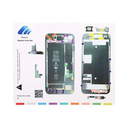 Organizator magnetic de șuruburi cu diagramă (iPhone 8)