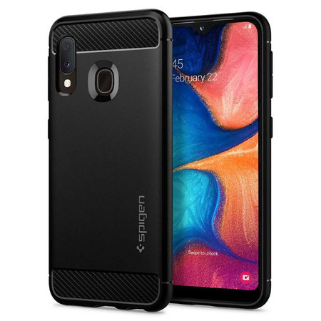 Spigen - Husă Rugged Armor pentru Samsung Galaxy A20e, neagră